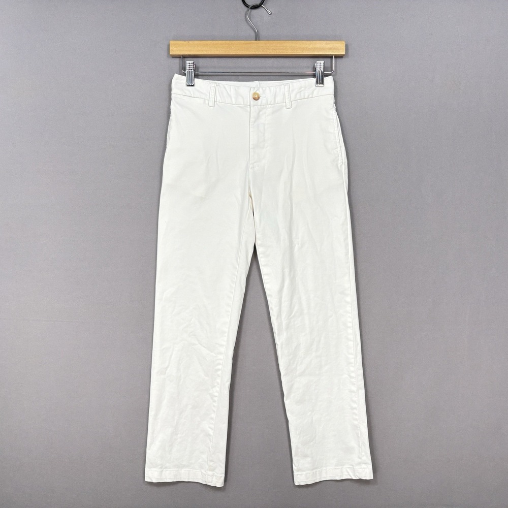 Polo Ralph Lauren Kids Boys Straight Fit Flex Twill Chino Pants White Size 10